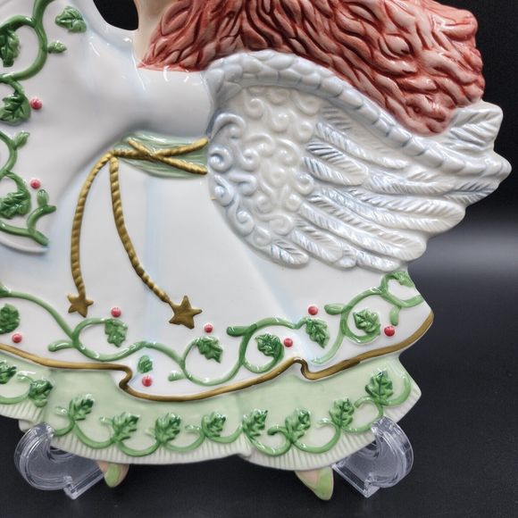 Fitz & Floyd Moon Beam Canapé Plate 2003 Christmas Angel Serving Snack Plate - Picture 5 of 10